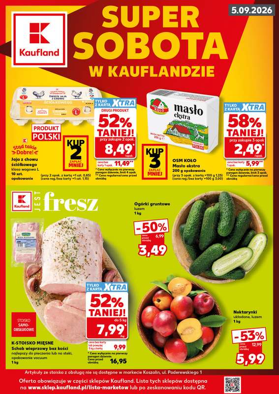 Kaufland - gazetka promocyjna Oferta Kaufland - SUPER SOBOTA od soboty 05.09 do soboty 05.09