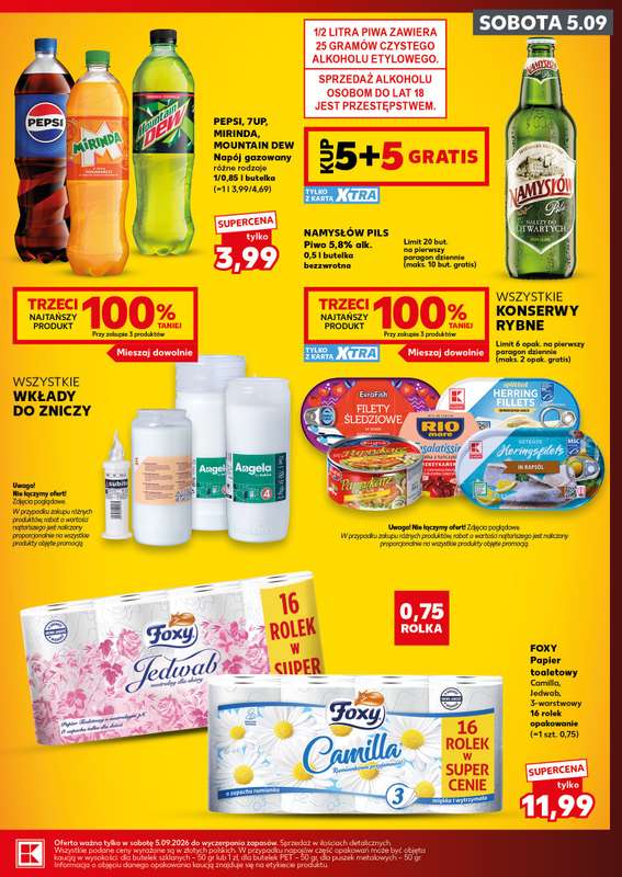 Kaufland - gazetka promocyjna Oferta Kaufland - SUPER SOBOTA od soboty 05.09 do soboty 05.09 - strona 3