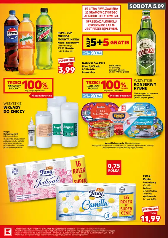 Kaufland - gazetka promocyjna Oferta Kaufland - SUPER SOBOTA od soboty 05.09 do soboty 05.09 - strona 3