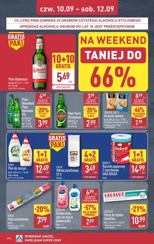 Aldi - gazetka promocyjna Pełny katalog! od poniedziałku 07.09 do soboty 12.09 - strona 40