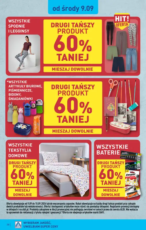 Aldi - gazetka promocyjna Pełny katalog! od poniedziałku 07.09 do soboty 12.09 - strona 28
