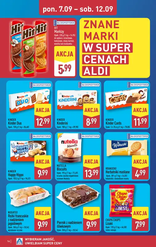 Aldi - gazetka promocyjna Pełny katalog! od poniedziałku 07.09 do soboty 12.09 - strona 14