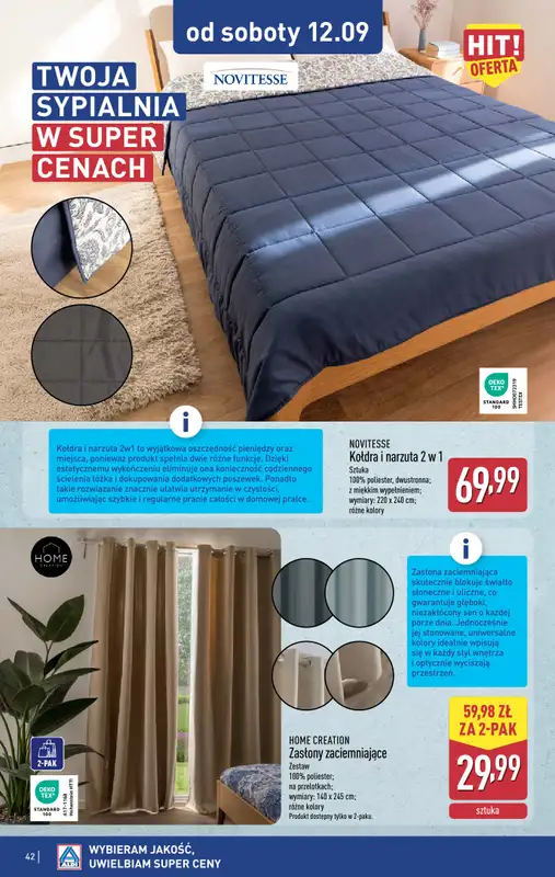 Aldi - gazetka promocyjna Pełny katalog! od poniedziałku 07.09 do soboty 12.09 - strona 42