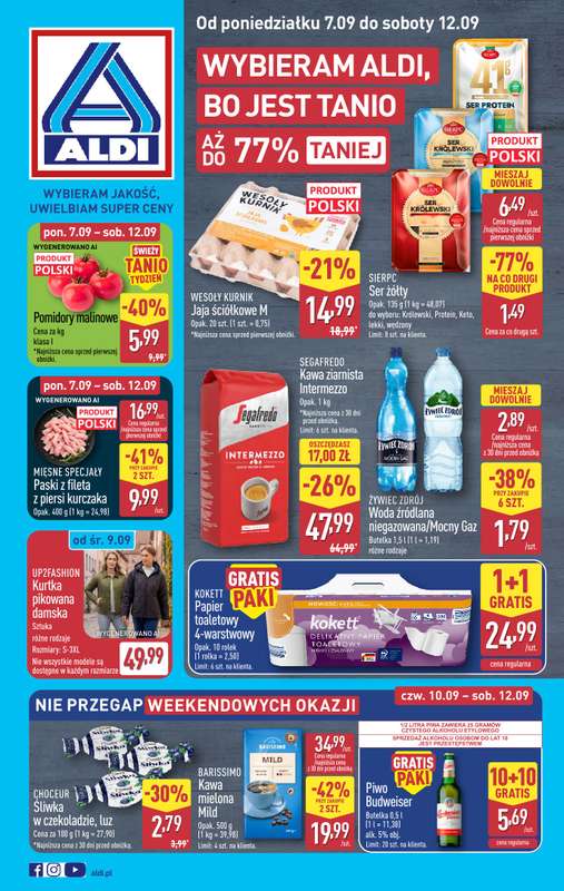 Aldi - gazetka promocyjna Pełny katalog! od poniedziałku 07.09 do soboty 12.09