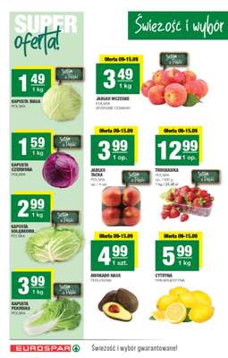 SPAR - gazetka promocyjna Gazetka Eurospar od środy 09.09 do niedzieli 20.09 - strona 2