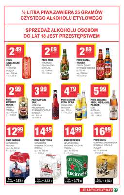 SPAR - gazetka promocyjna Gazetka Eurospar od środy 09.09 do niedzieli 20.09 - strona 15