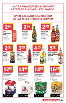 SPAR - gazetka promocyjna Gazetka Eurospar od środy 09.09 do niedzieli 20.09 - strona 15