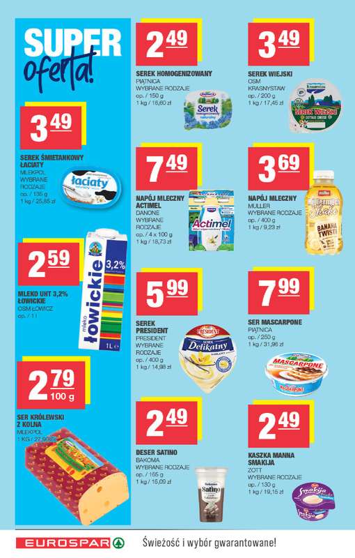 SPAR - gazetka promocyjna Gazetka Eurospar od środy 09.09 do niedzieli 20.09 - strona 4
