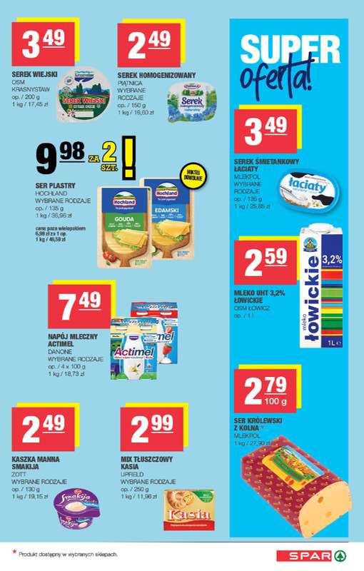 SPAR - gazetka promocyjna Gazetka Spar od środy 09.09 do niedzieli 20.09 - strona 3