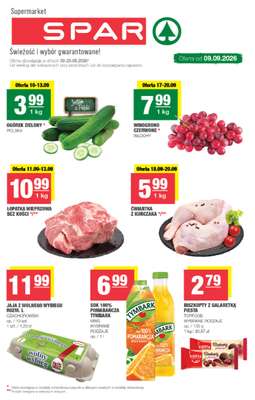 SPAR - gazetka promocyjna Gazetka Spar od środy 09.09 do niedzieli 20.09