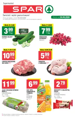 SPAR - gazetka promocyjna Gazetka Spar od środy 09.09 do niedzieli 20.09