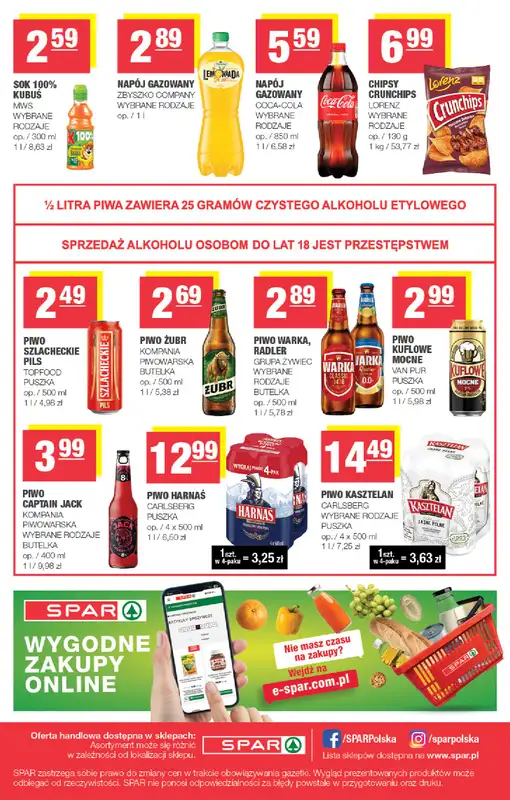 SPAR - gazetka promocyjna Gazetka Spar od środy 09.09 do niedzieli 20.09 - strona 8