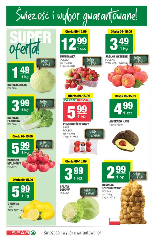 SPAR - gazetka promocyjna Gazetka Spar od środy 09.09 do niedzieli 20.09 - strona 2