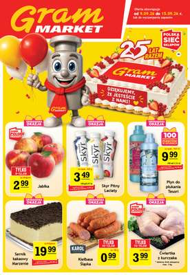 Gram Market - gazetka promocyjna Gazetka od środy 09.09 do wtorku 15.09