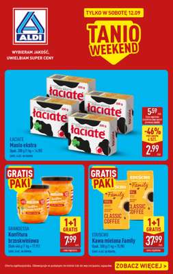 Aldi - gazetka promocyjna Najlepsze oferty na sobotę w Aldi! od soboty 12.09 do soboty 12.09