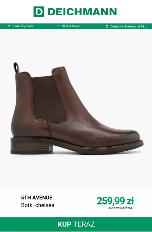 Deichmann - gazetka promocyjna Botki na obcasie od soboty 05.09  - strona 11