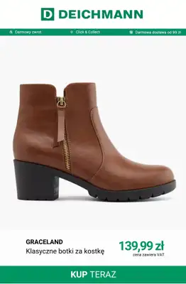 Deichmann - gazetka promocyjna Botki na obcasie od soboty 05.09  - strona 9