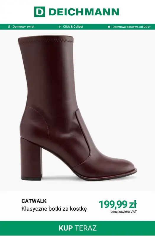 Deichmann - gazetka promocyjna Botki na obcasie od soboty 05.09  - strona 5