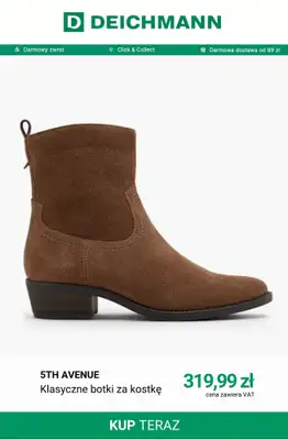 Deichmann - gazetka promocyjna Botki na obcasie od soboty 05.09  - strona 8