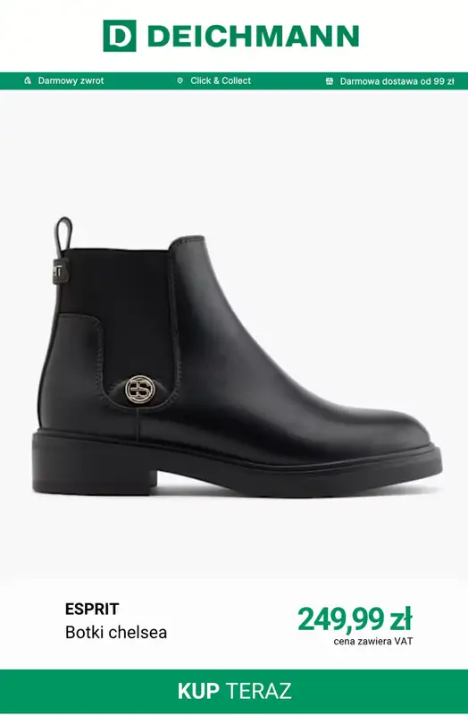 Deichmann - gazetka promocyjna Botki na obcasie od soboty 05.09  - strona 2