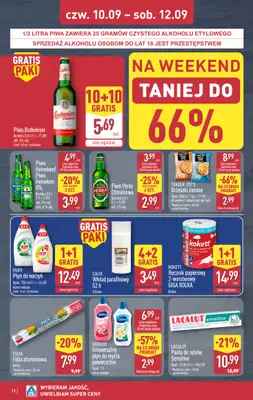 Aldi - gazetka promocyjna Weekend super cen w Aldi! od czwartku 10.09 do soboty 12.09 - strona 12
