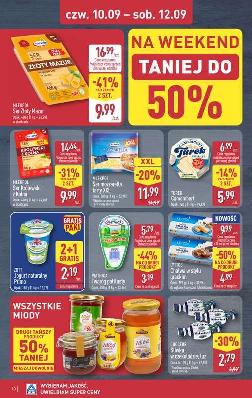 Aldi - gazetka promocyjna Weekend super cen w Aldi! od czwartku 10.09 do soboty 12.09 - strona 10