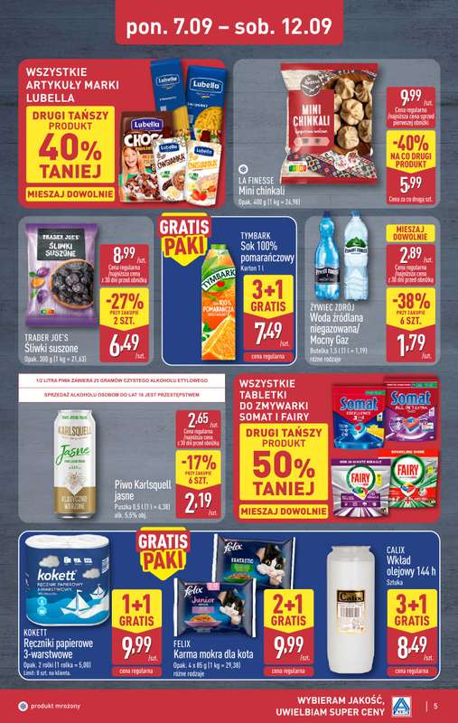 Aldi - gazetka promocyjna Weekend super cen w Aldi! od czwartku 10.09 do soboty 12.09 - strona 5