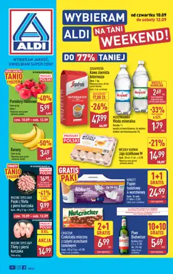 Aldi - gazetka promocyjna Weekend super cen w Aldi! od czwartku 10.09 do soboty 12.09