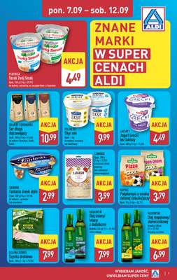 Aldi - gazetka promocyjna Wybrane produkty w super cenach Aldi! od poniedziałku 07.09 do soboty 12.09