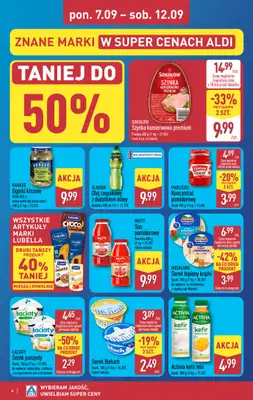 Aldi - gazetka promocyjna Wybrane produkty w super cenach Aldi! od poniedziałku 07.09 do soboty 12.09 - strona 6