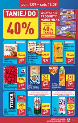 Aldi - gazetka promocyjna Wybrane produkty w super cenach Aldi! od poniedziałku 07.09 do soboty 12.09 - strona 3