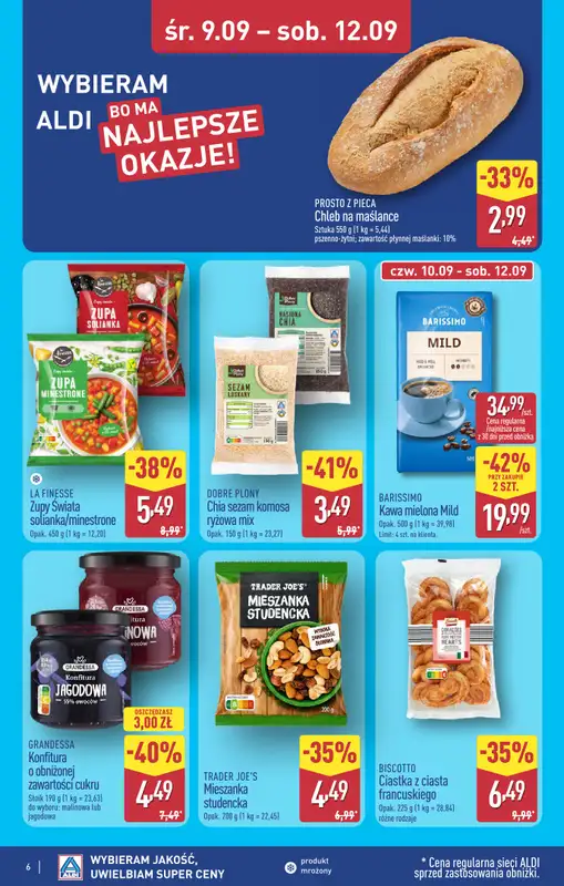 Aldi - gazetka promocyjna Toruń, ul. Gen. K. Kniaziewicza 40, WIELKIE OTWARCIE już w ŚRODĘ 9.09! od środy 09.09 do soboty 12.09 - strona 6