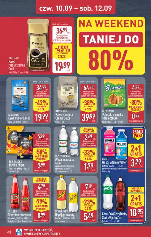 Aldi - gazetka promocyjna Toruń, ul. Gen. K. Kniaziewicza 40, WIELKIE OTWARCIE już w ŚRODĘ 9.09! od środy 09.09 do soboty 12.09 - strona 28