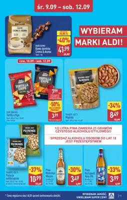 Aldi - gazetka promocyjna Toruń, ul. Gen. K. Kniaziewicza 40, WIELKIE OTWARCIE już w ŚRODĘ 9.09! od środy 09.09 do soboty 12.09 - strona 11