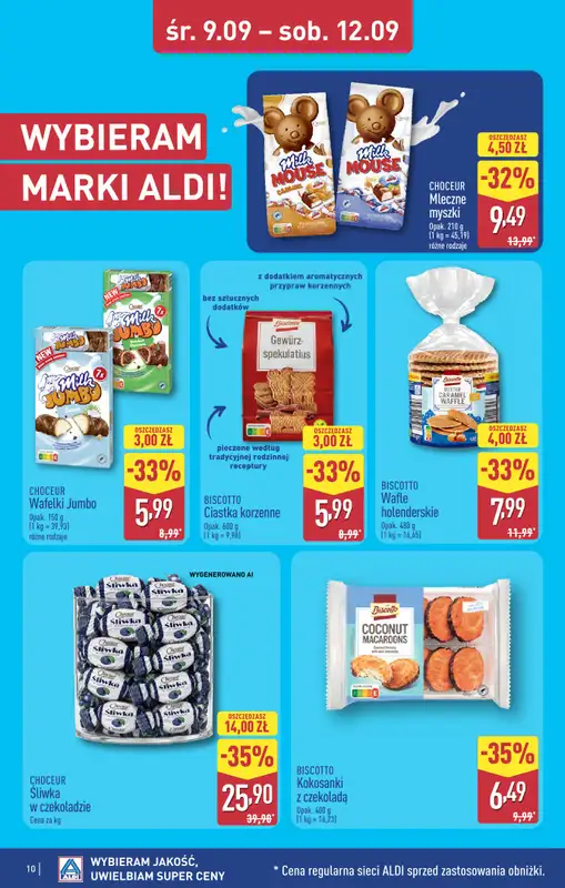 Aldi - gazetka promocyjna Toruń, ul. Gen. K. Kniaziewicza 40, WIELKIE OTWARCIE już w ŚRODĘ 9.09! od środy 09.09 do soboty 12.09 - strona 10