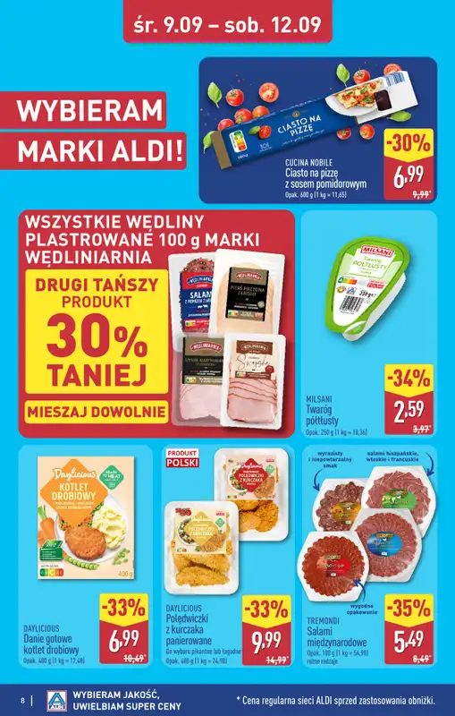 Aldi - gazetka promocyjna Toruń, ul. Gen. K. Kniaziewicza 40, WIELKIE OTWARCIE już w ŚRODĘ 9.09! od środy 09.09 do soboty 12.09 - strona 8
