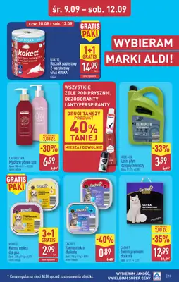 Aldi - gazetka promocyjna Toruń, ul. Gen. K. Kniaziewicza 40, WIELKIE OTWARCIE już w ŚRODĘ 9.09! od środy 09.09 do soboty 12.09 - strona 13