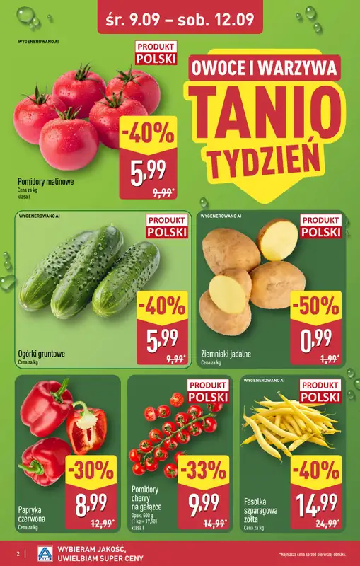 Aldi - gazetka promocyjna Toruń, ul. Gen. K. Kniaziewicza 40, WIELKIE OTWARCIE już w ŚRODĘ 9.09! od środy 09.09 do soboty 12.09 - strona 2