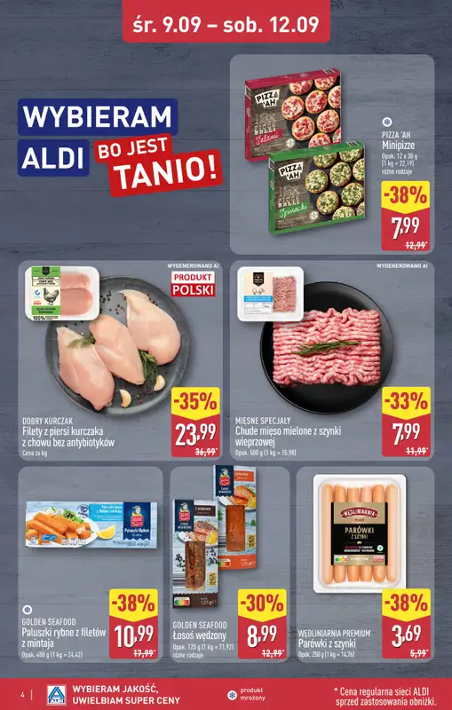 Aldi - gazetka promocyjna Toruń, ul. Gen. K. Kniaziewicza 40, WIELKIE OTWARCIE już w ŚRODĘ 9.09! od środy 09.09 do soboty 12.09 - strona 4