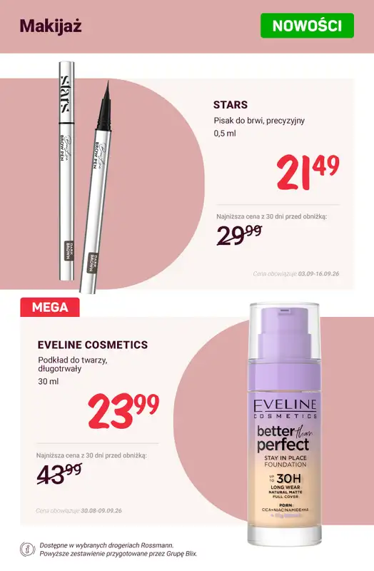 Rossmann - gazetka promocyjna Nowości na promocji! od soboty 05.09  - strona 2