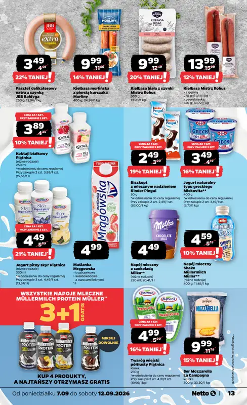 Netto - gazetka promocyjna Gazetka Spożywcza od poniedziałku 07.09 do soboty 12.09 - strona 13