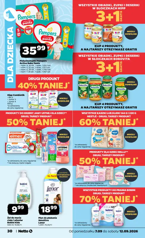 Netto - gazetka promocyjna Gazetka Spożywcza od poniedziałku 07.09 do soboty 12.09 - strona 30