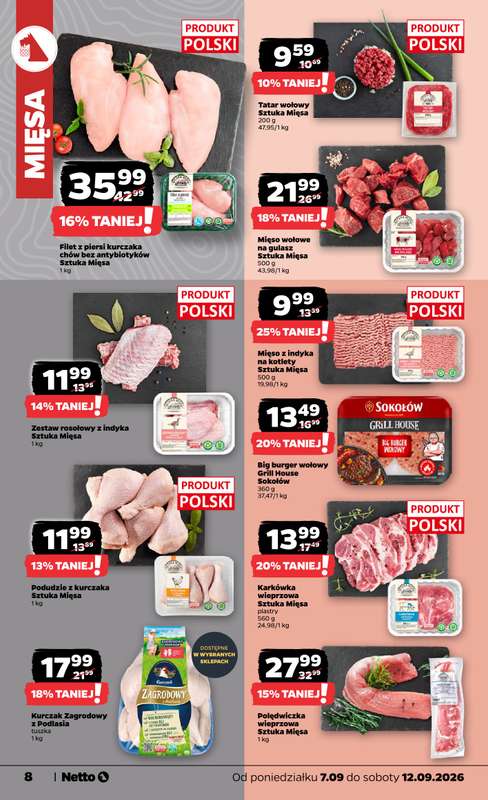 Netto - gazetka promocyjna Gazetka Spożywcza od poniedziałku 07.09 do soboty 12.09 - strona 8