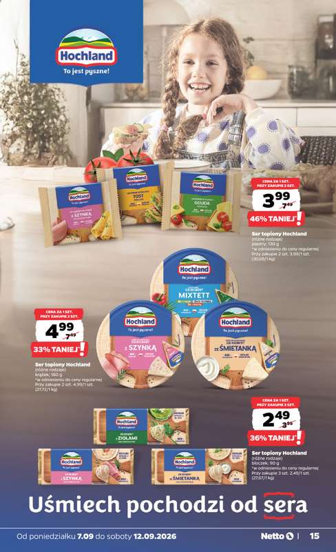 Netto - gazetka promocyjna Gazetka Spożywcza od poniedziałku 07.09 do soboty 12.09 - strona 15