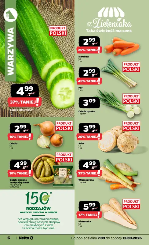 Netto - gazetka promocyjna Gazetka Spożywcza od poniedziałku 07.09 do soboty 12.09 - strona 6