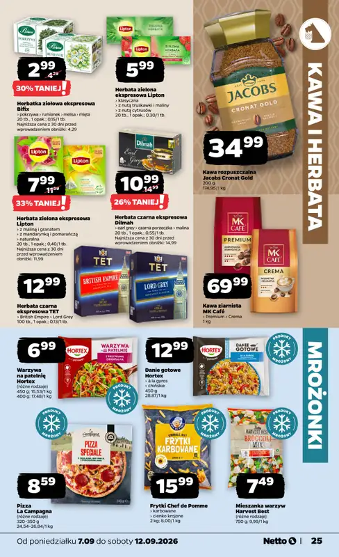 Netto - gazetka promocyjna Gazetka Spożywcza od poniedziałku 07.09 do soboty 12.09 - strona 25