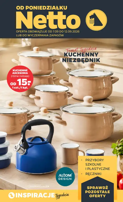 Netto - gazetka promocyjna Inspiracje tygodnia Kuchenny niezbędnik  