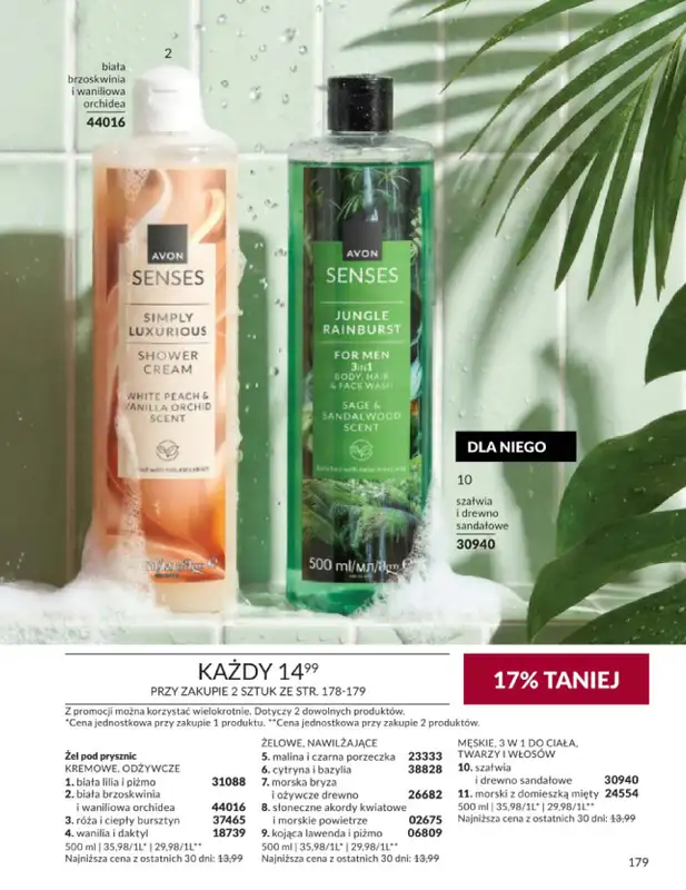AVON - gazetka promocyjna Katalog Wrzesień 2026 od piątku 04.09 do środy 30.09 - strona 179