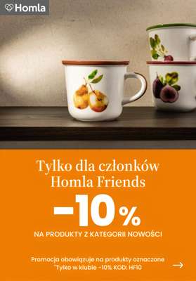 Homla - gazetka promocyjna -10% na zakupy w Klubie od piątku 04.09 do poniedziałku 14.09