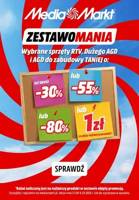 Media Markt - gazetka promocyjna ZestawoMania - kupuj w zestawach i oszczędzaj od piątku 04.09 do niedzieli 06.09